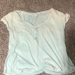 Light colored (green) sleep shirt
